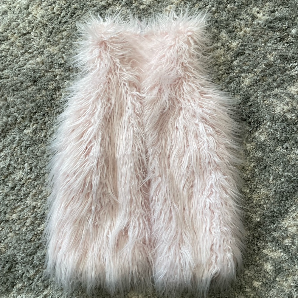 Fabkids Girls Faux Fur Vest